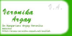 veronika argay business card